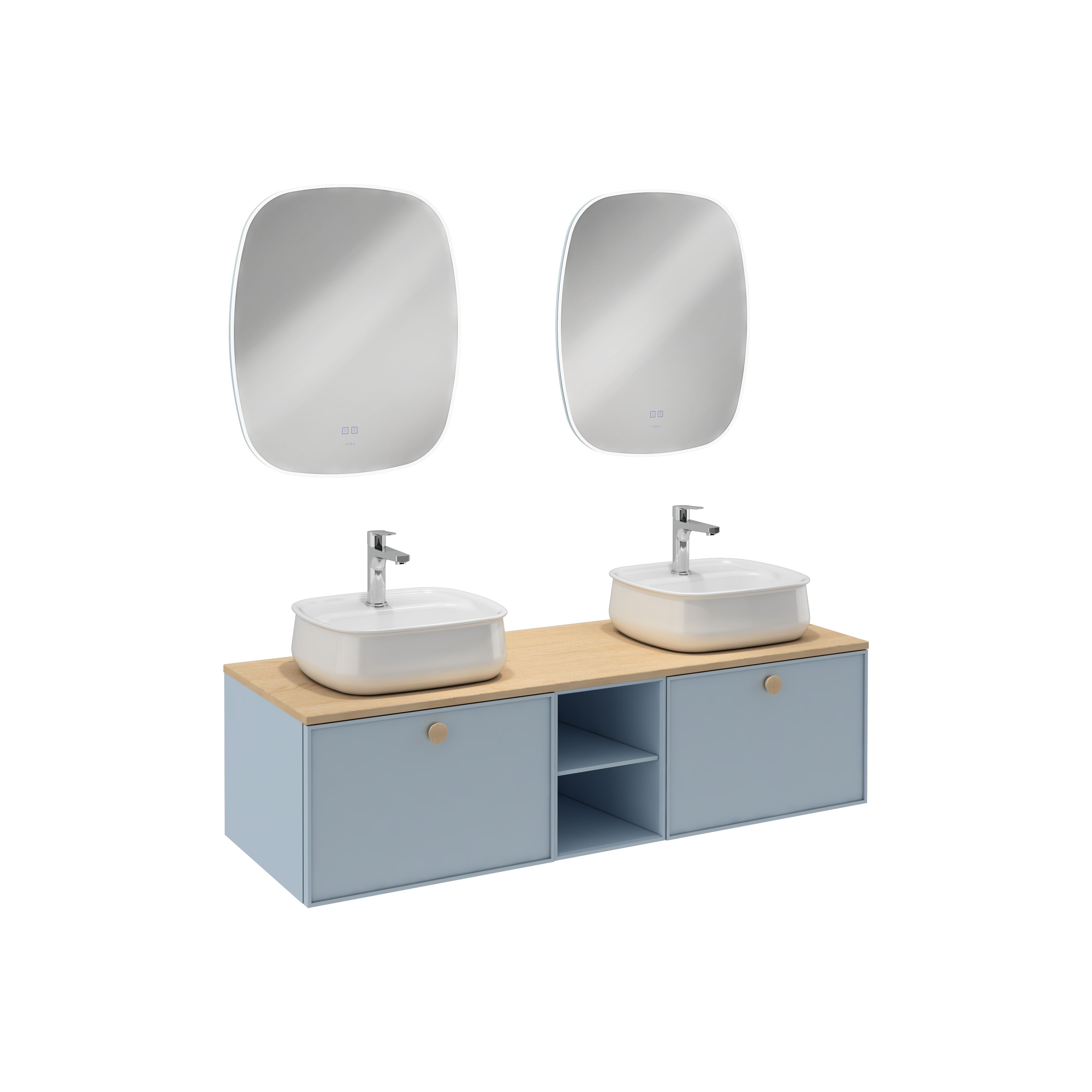 Mondo Unità Lavabo con Cassetto Singolo Turchese 150 cm 