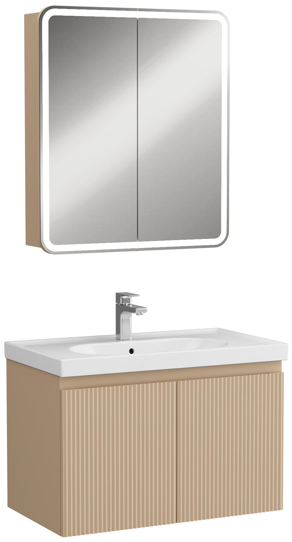 Finestra Lavabo Dolabı Cappucino 80 cm