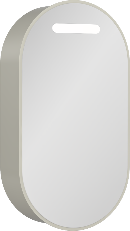 Rinato Dolaplı Ayna Taş Gri 42 cm