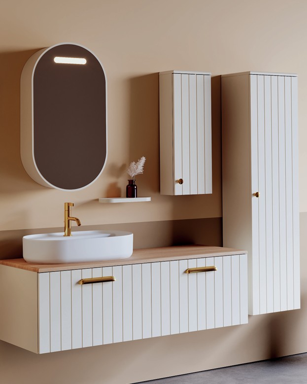 Rinato Lavabo Ünitesi Taş Gri 120 cm