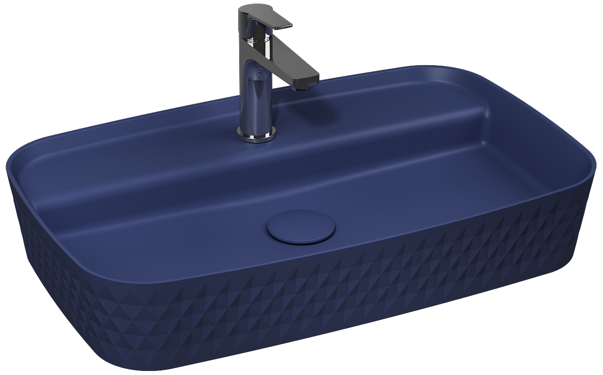 Rondini Tezgah Üstü Lavabo 65 cm Isvea Mavisi