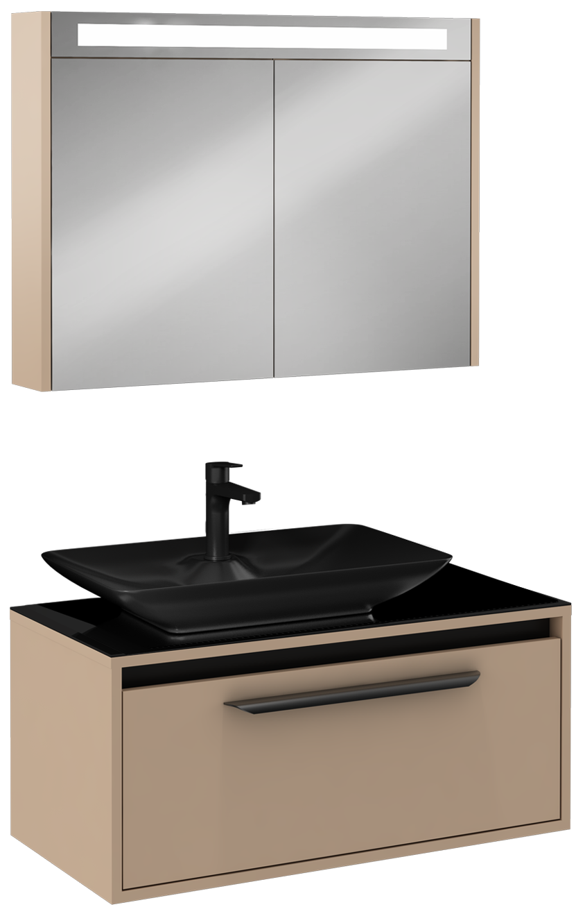Bella Lavabo Dolabı Cappucino 90 cm