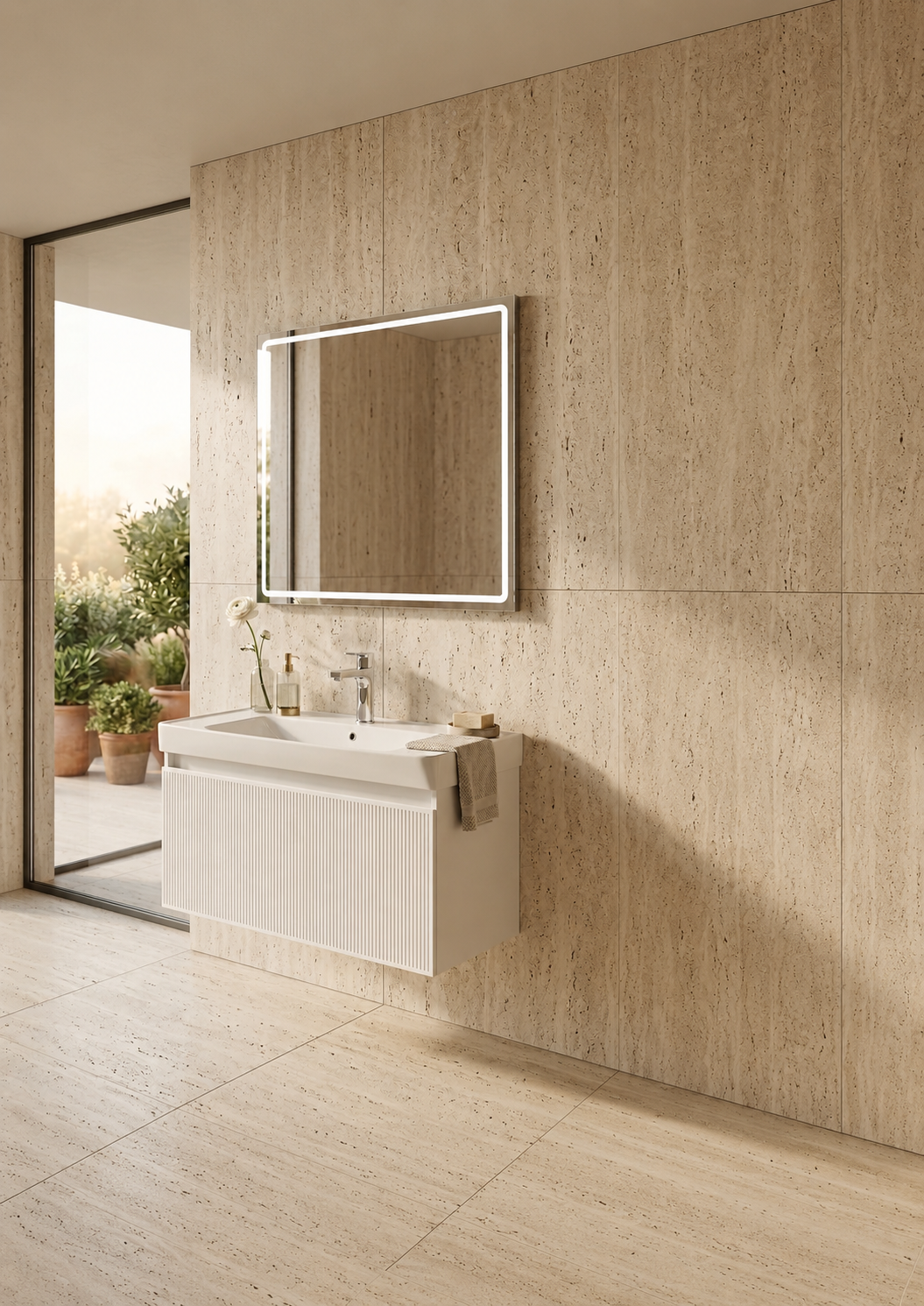 Fuga Lavabo Ünitesi Beyaz 80 cm 