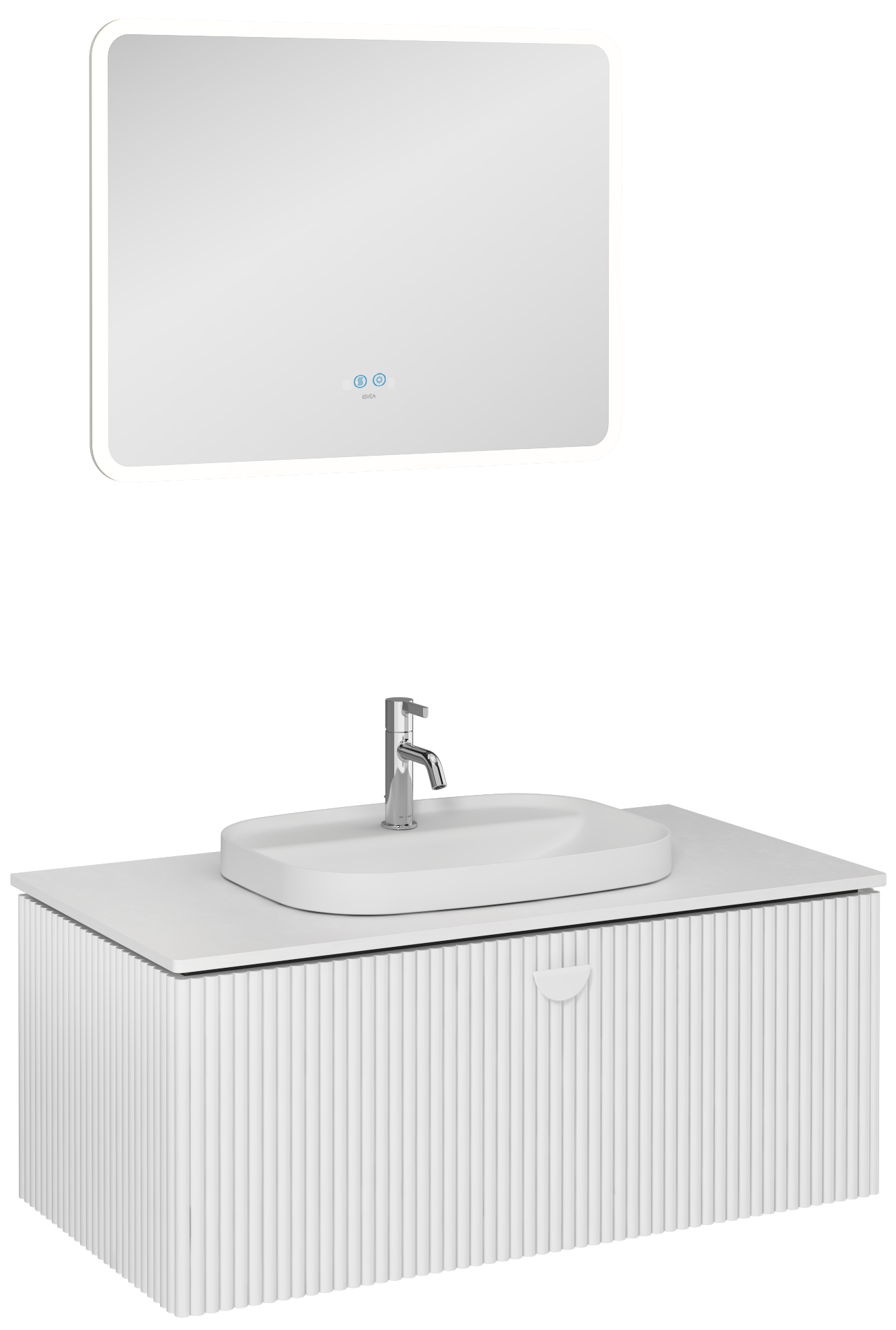 Infinity Artisan Lavabo Ünitesi Beyaz 100 cm