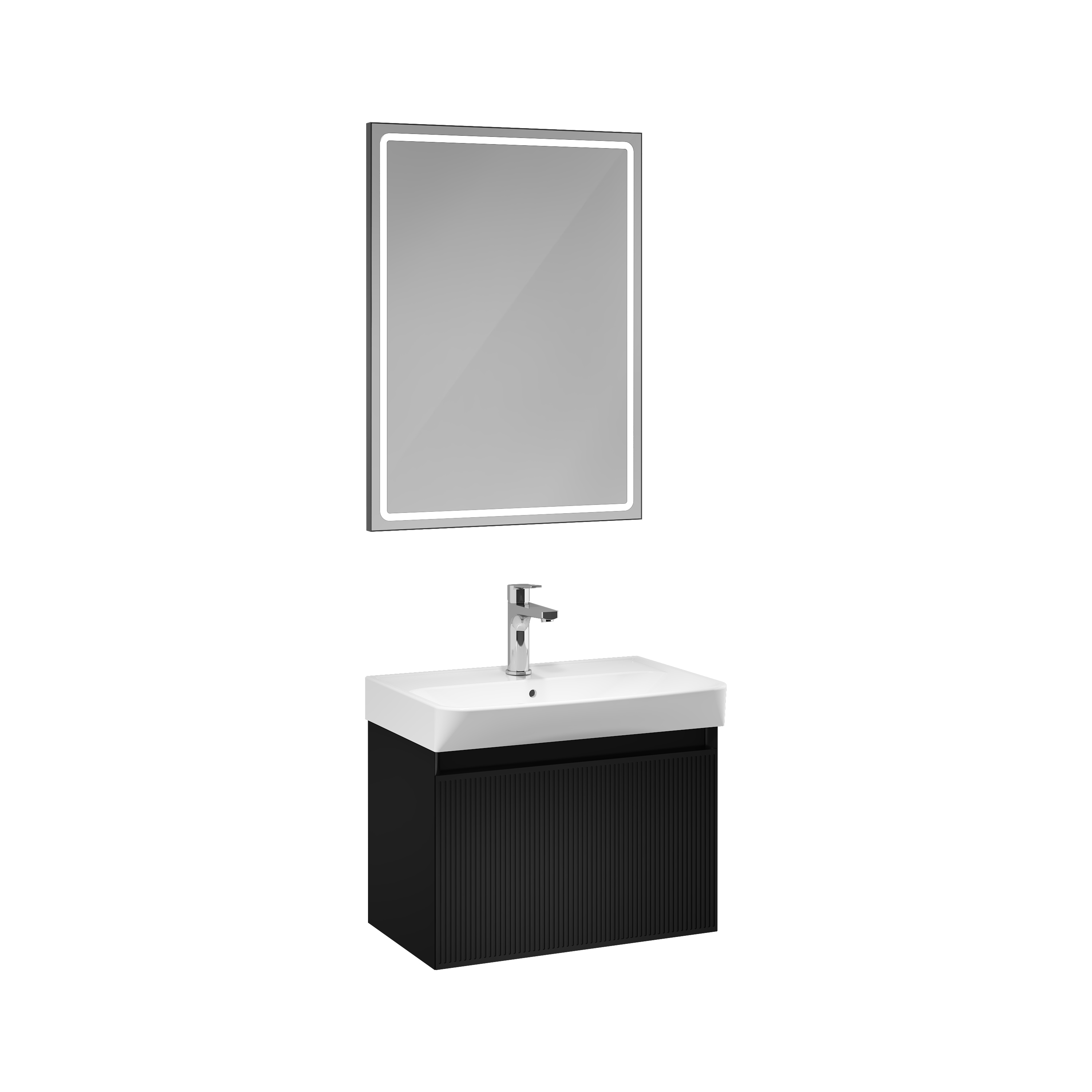 Fuga Lavabo Ünitesi Siyah 60 cm 