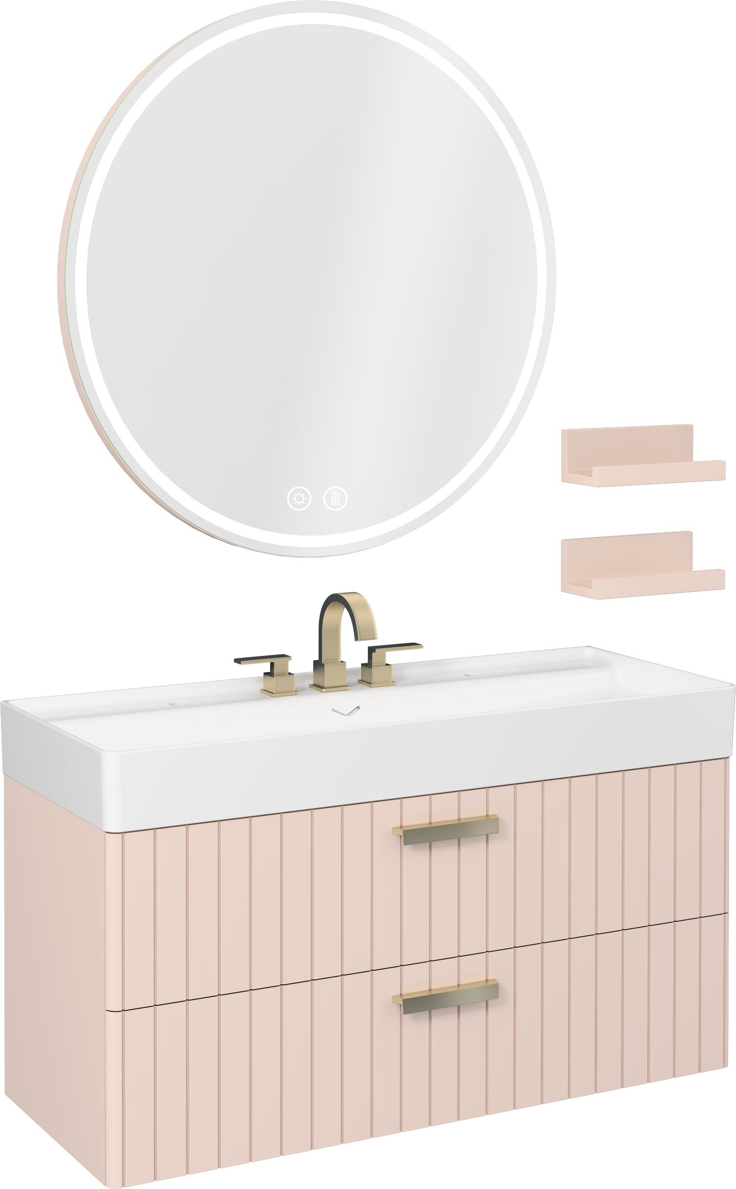Vea Washbasin Cabinet 120 cm Rose (10VA50121 included)