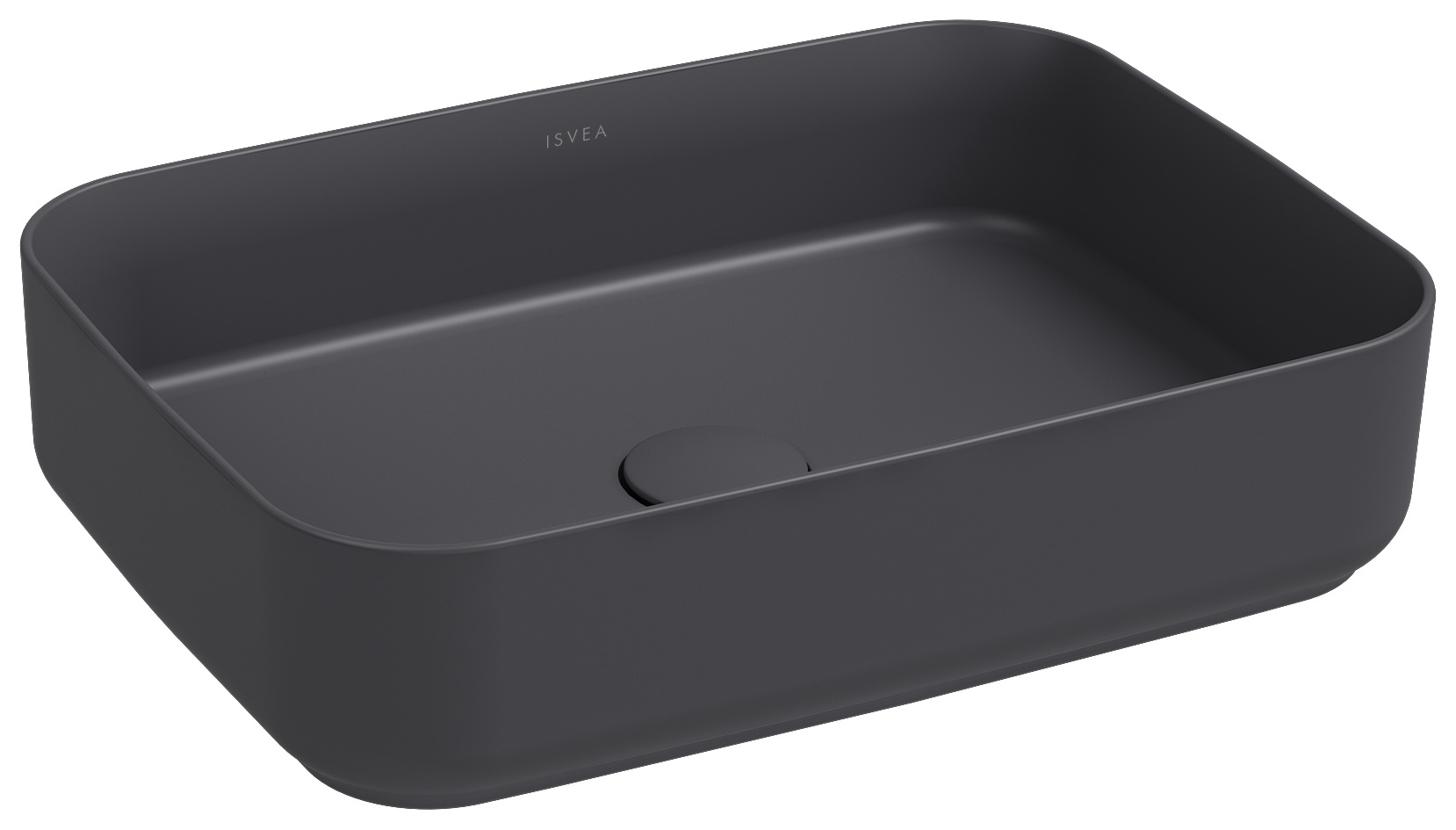 Infinity Tezgah Üstü Lavabo 50 cm Antrasit