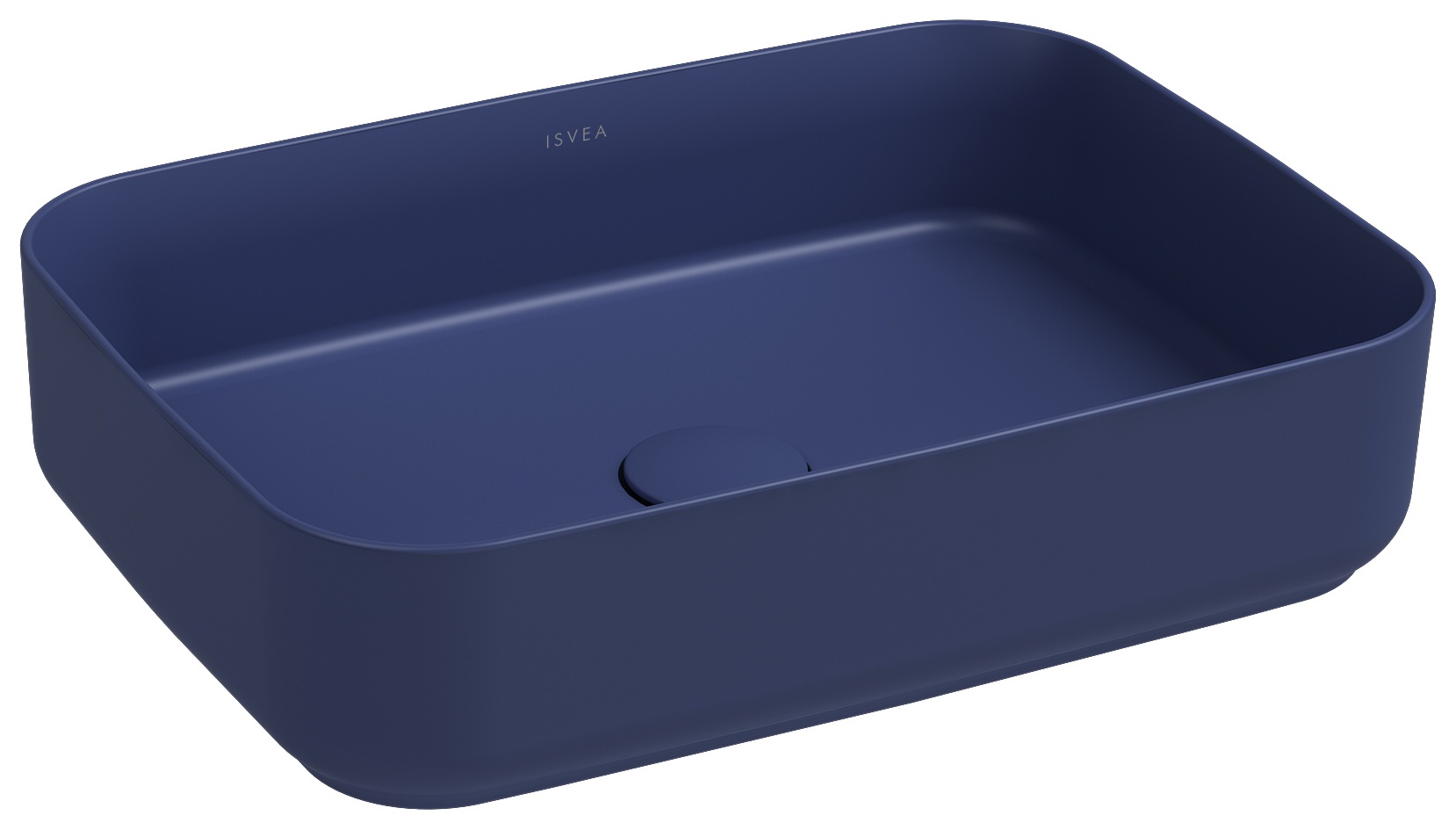 Infinity Tezgah Üstü Lavabo 50 cm Isvea Mavisi
