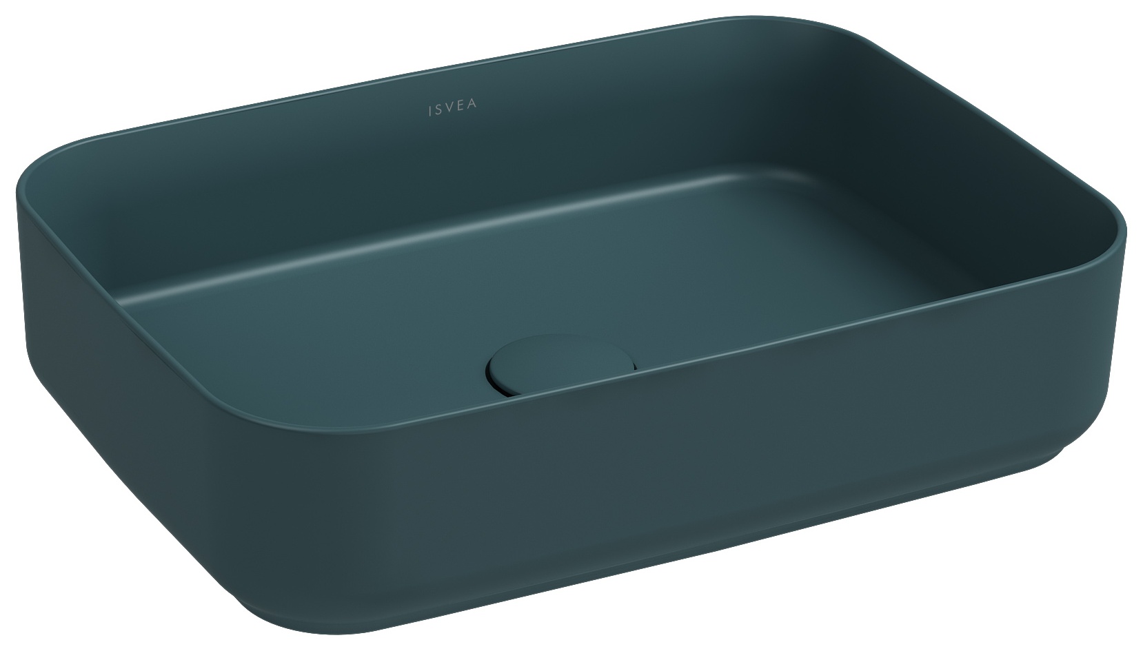 Infinity Tezgah Üstü Lavabo 50 cm Petrol Yeşili