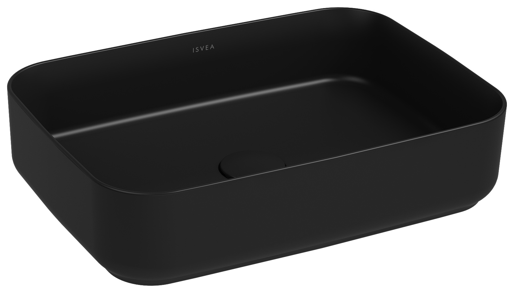 Infinity Tezgah Üstü Lavabo 50 cm Siyah